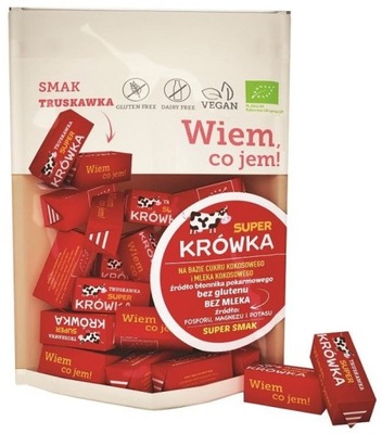 Krówki truskawkowe bezglutenowe BIO 150 g