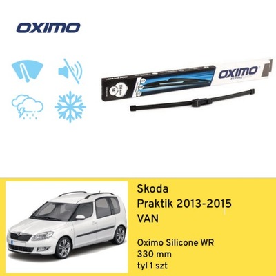 WIPER BLADE ON REAR FOR SKODA PRAKTIK VAN (2013-2015) OXIMO  