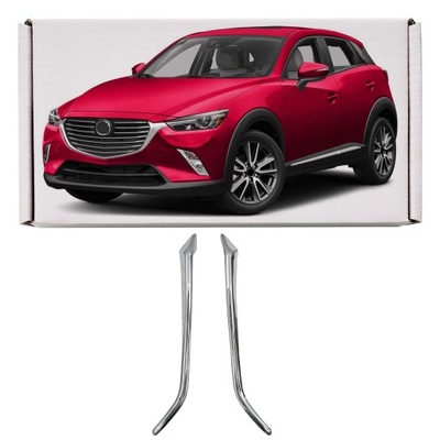 MAZDA CX-3 DK 2015-2021 LISTWY PRZEDNICH HALOGENÓW
