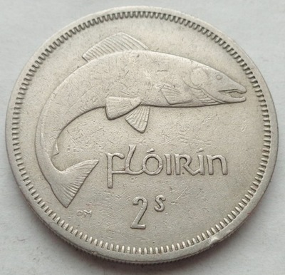 IRLANDIA - 2 szylingi / 1 floren - 1965 - ŁOSOŚ