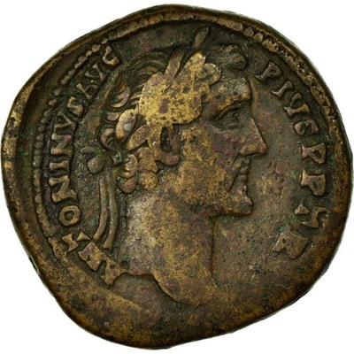 Moneta, Antoninus Pius, Sestertius, Roma, VF(30-35