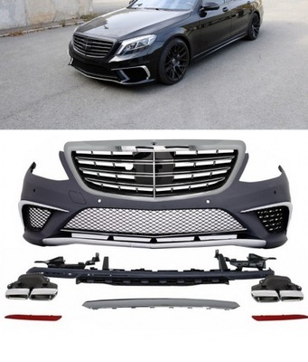 PARAGOLPES DIFUSOR MERCEDES S W222 13-17 S65 S63 AMG  