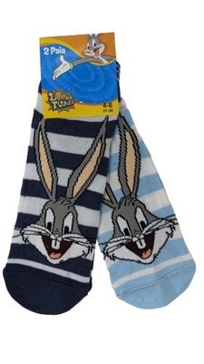 LOONEY TUNES Skarpetki 2-PAK Bawełna Oryginał r.27-30 (4-6 lat)