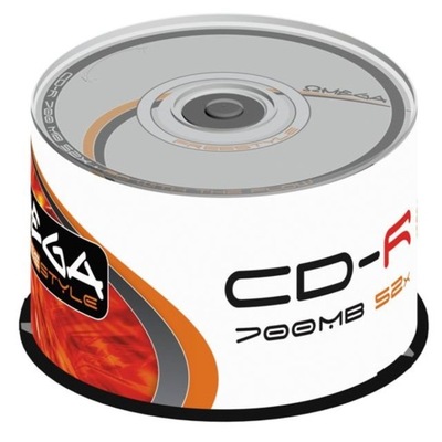 Płyta CD-R Omega Freestyle 700MB x52, Cake Box 50