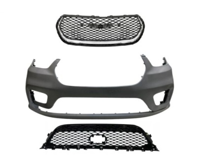 Chrysler pacifica 21- бампер передний + решётка радиатора решётка радиатора решётка + молдинг хром фото №1