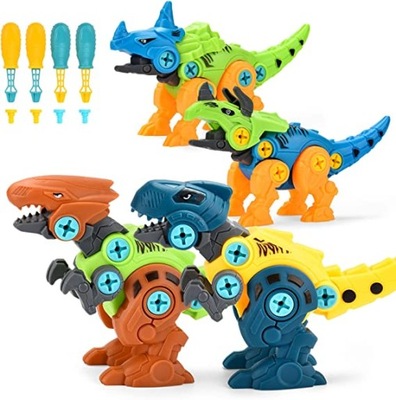 Zabawka Montażowa Dinozaury Dla Dzieci Zestaw 4