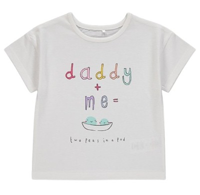 GEORGE t-shirt 98 *2-3 lata koszulka DADDY+ME