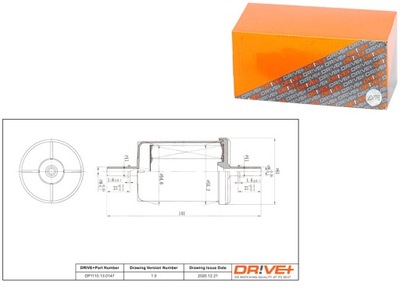 FILTRO COMBUSTIBLES DS HÍBRIDO 1.6 20- DS 9 DRIVE+  