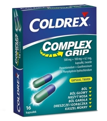 Coldrex Complex Grip, 16 kapsułek