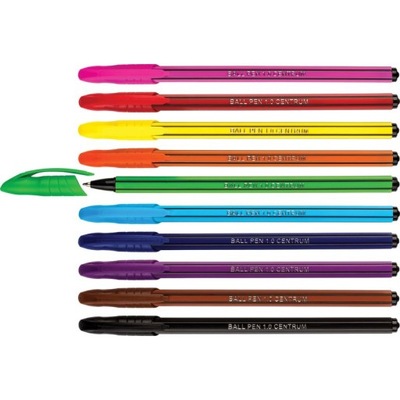 Zestaw Długopisów CENTRUM 80160 - 10 sztuk długopisy w kolorze wkładu