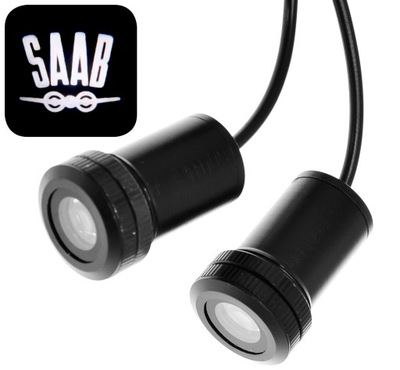 SAAB DIODO LUMINOSO LED LOGOTIPO PROYECTOR LÁMPARA HD TODOS MODELOS  