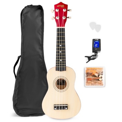 Ukulele SOPRANOWE+ pokrowiec tuner kostki struny