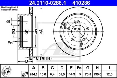 24.0110-0286.1 DISCO HAM.TYL HYUNDAI SANTA FE 00-06  