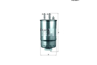 Knecht фильтр топлива alfa romeo 159, brera, giuliet фото №1