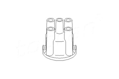 Трамблерна кришка розподільника запалювання topran 100 242 фото №1