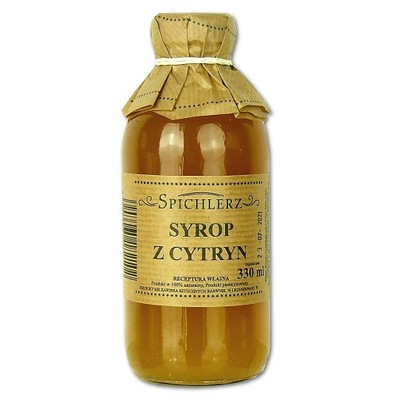 SYROP CYTRYNOWY sok CYTRYNY 100% naturalny HERBATA