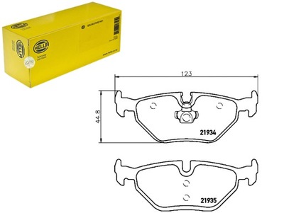 КОМПЛЕКТ - КОМПЛЕКТ КОЛОДОК ШАЛЬМІВНИХ HELLA 3421215