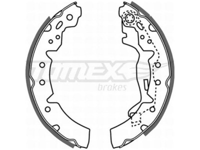 MAFF 93453 ЗАМІННИК TOMEX TX 21-06 КОМПЛЕКТ КОЛОДОК ШАЛЬМІВНИХ GS8603