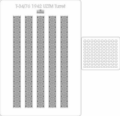 T-34/76 Mod. 1942 wieża UZTM gąsienice Angraf 1/25