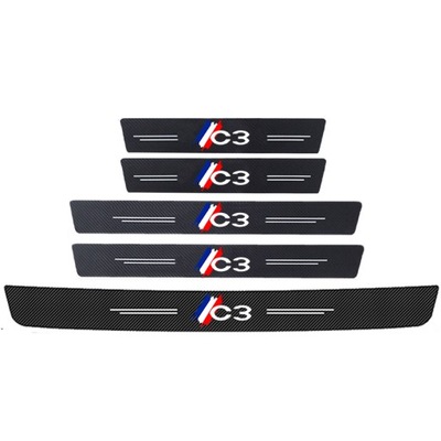 SET 5 NAKLEJEK ON BODY SILLS DOOR CAR FOR CITROEN C3  