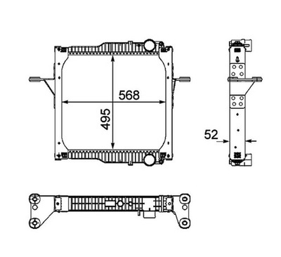 РАДИАТОР ВОДЫ NRF 58403