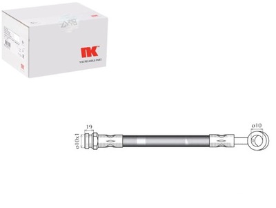 Шланг гальмівний elast. hyundai перед atos 98-00 фото №1