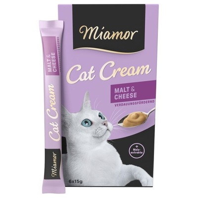 Miamor Cat Malt-Cheese-Cream pasta ze słodem 6x15g