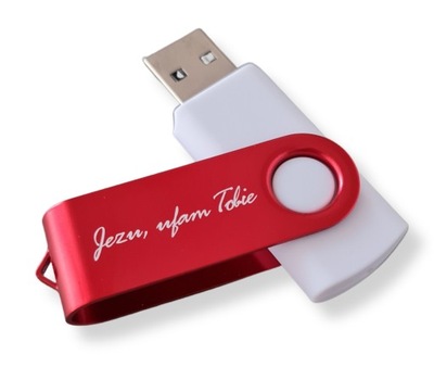 Pendrive 32 GB, z napisem Jezu ufam Tobie, ze smyczą