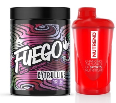 FUEGO CITRULLINE 400G MALINA CYTRULINA POMPA + SHAKER GRATIS !