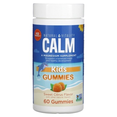 Natural Vitality, CALM Kids Gummies, Słodki Cytryn, 60 Gummies