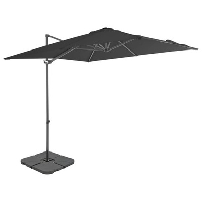 Parasol klasyczny VidaXL czarny 250 x 230 cm