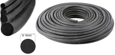 SZNUR GUMA MIKROGUMA USZCZELKA EPDM PIANKA 4mm 20M