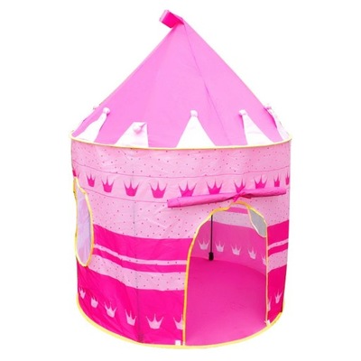Namiot kryty dla dzieci w kolorze różowym