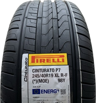 4x Pirelli Cinturato P7 245\/40\/19 245\/40R19 245\/40 R19 Run Flat BMW Lato фото