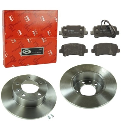 Trw гальмівні диски+ гальмівні колодки задня do opel movano b master iii фото №1