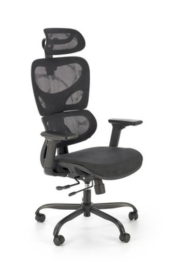 GOTARD fotel gabinetowy czarny ergonomiczny siatka