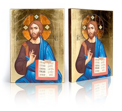 Ikona Chrystus Pantokrator - E - 17 cm x 23 cm