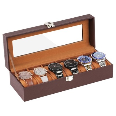 ãOFFCUP Pudełko na zegarki z 6 przegródkami etui na zegarki
