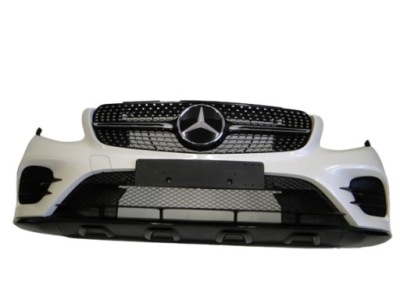 Mercedes glc 253 x253 c253 бампер передний amg pts + решётка радиатора фото №1
