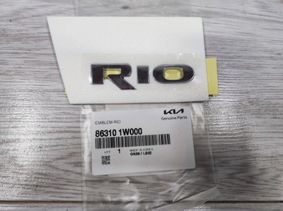 EMBLEMA INSIGNIA NA TAPA DE MALETERO KIA RIO 3 86310-1W000 NUEVO ORIGINAL 11 -  