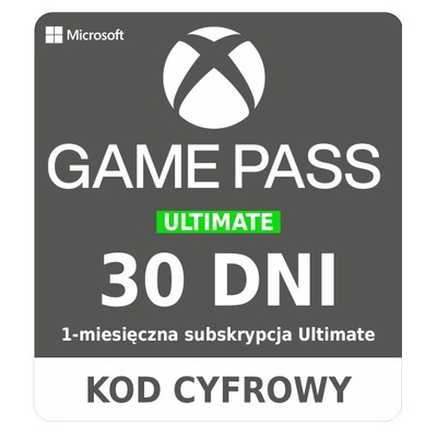 XBOX GAME PASS ULTIMATE 30 DNI MIESIĄC KOD