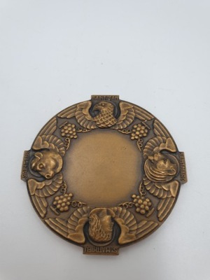Medal brąz emblematy Czterech Ewangelistów Francja