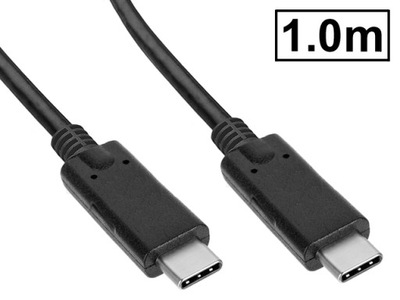 Kabel USB-C USB3.1 SuperSpeed+ 10Gb/s 5A C/wtyk - C/wtyk 1m