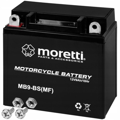 GÉLOVÁ BATÉRIA MORETTI MB9-BS 12V 9Ah MOTOCYKLOVÝ SKÚTER MOTOR QUAD