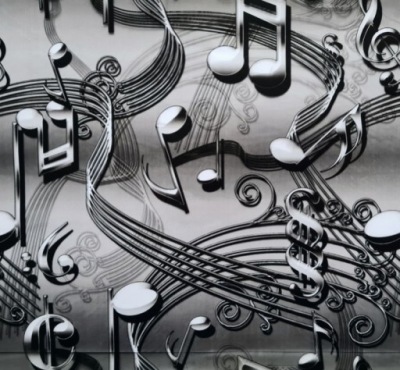 Hydrografika - Folia do hydrografiki - Grafika Nuty GML040 (szer. 50cm)