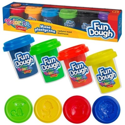 Colorino Fun Dough Masa plastyczna 6 kolorów