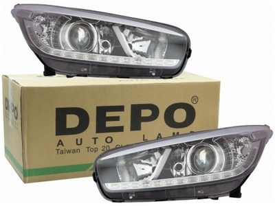 Лампы фары kia ceed ii 12-18 фото №1