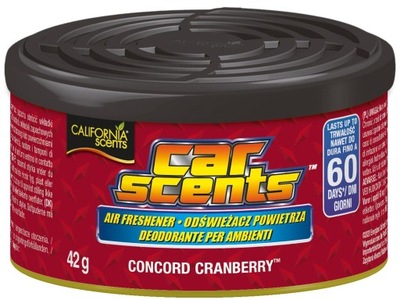 ZAPACH CALIFORNIA SCENTS CONCORD CRANBERRY-PUSZKA ZAPACHOWA 42G