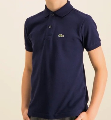 Koszulka chłopięca Lacoste Polo PJ2909 Granatowa Regular Fit r.110