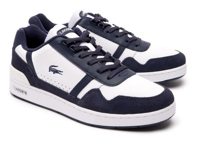 Buty LACOSTE T-CLIP 7-46SMA0070042 skórzane na grubszej podeszwie 44